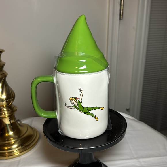 Rae Dunn Peter Pan Coffee Tea Mug Cup with Hat Topper - Picture 3 of 6